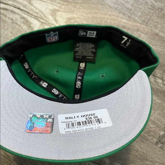 New Era Philadelphia Eagles Kelly Green Main 59FIFTY Fitted Hat - Picture 3 of 4